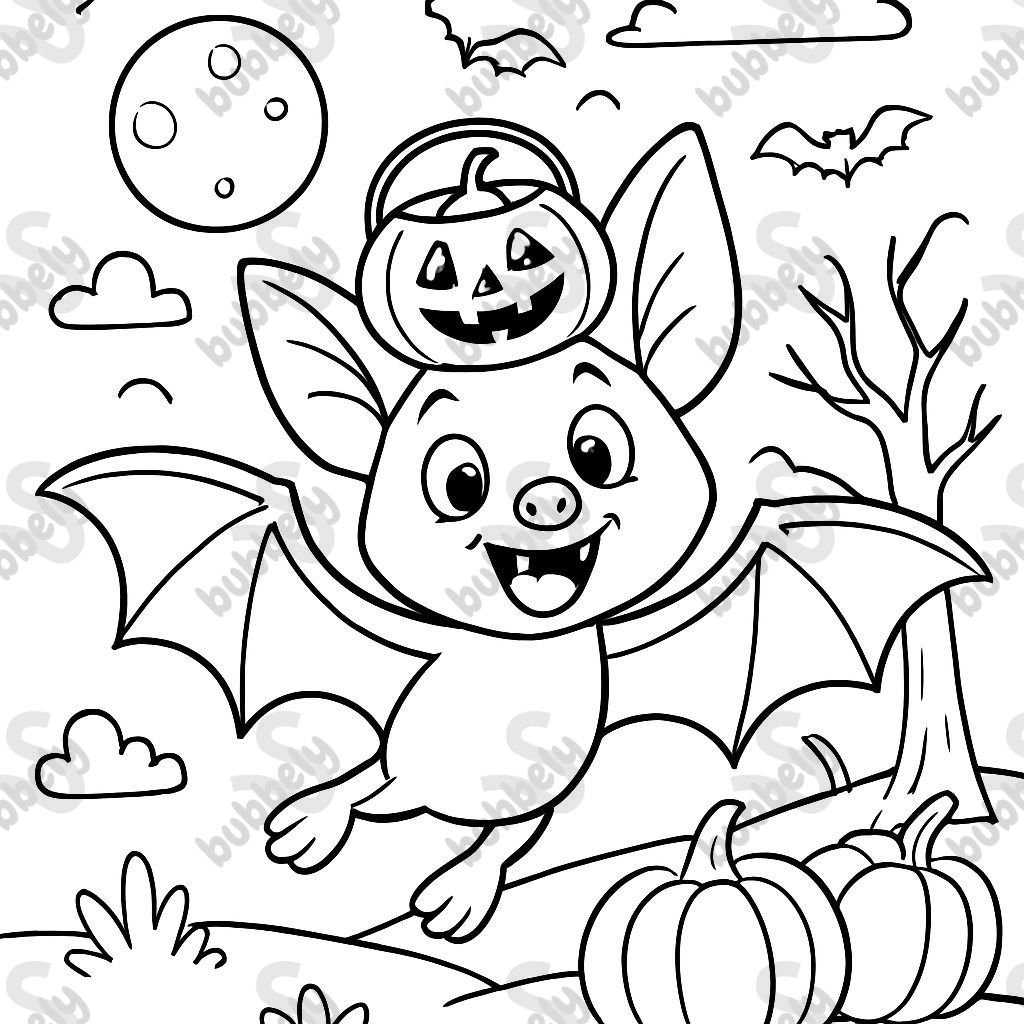 Une chauve-souris d'Halloween