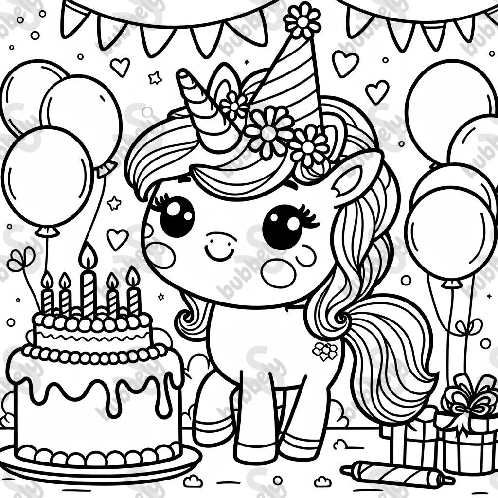 a unicorn birthday party