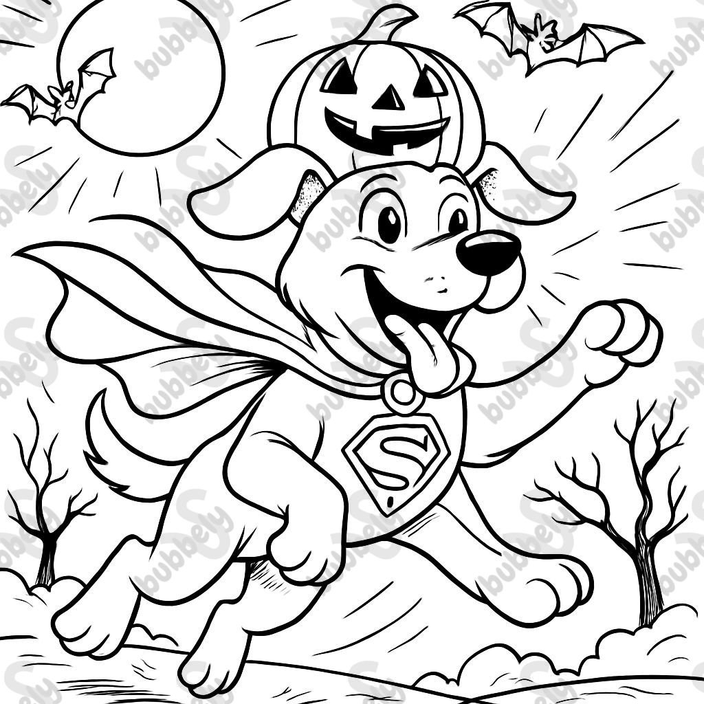 a dog with Halloween costume