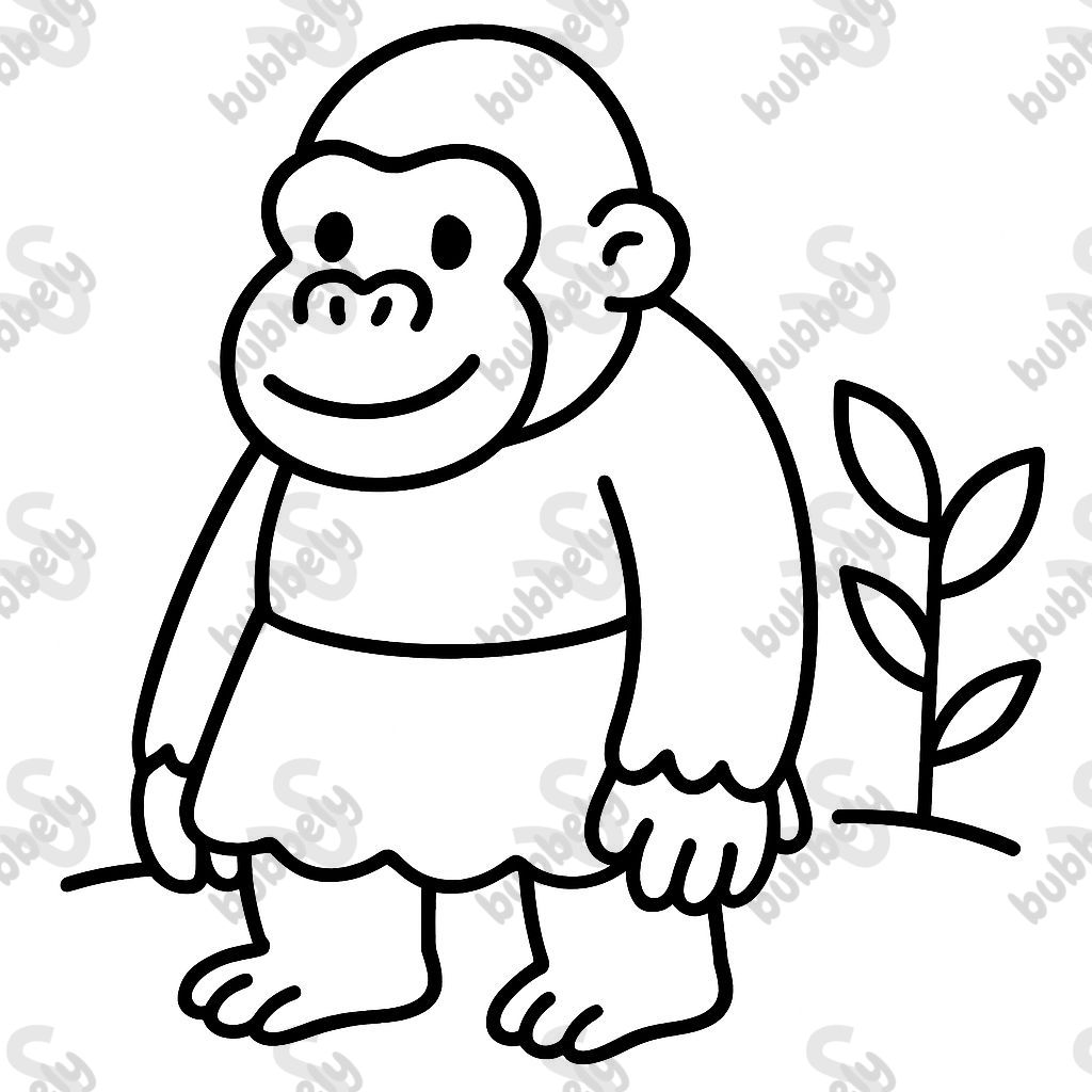Gorilla with a Skirt