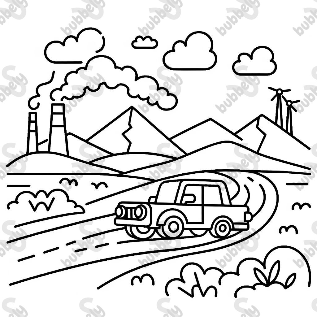 Ein Auto auf einem Berg mit viel freier Fläche 