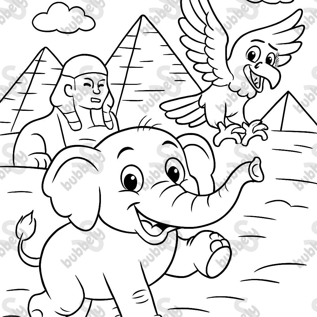 elephant, eagle, Egypt