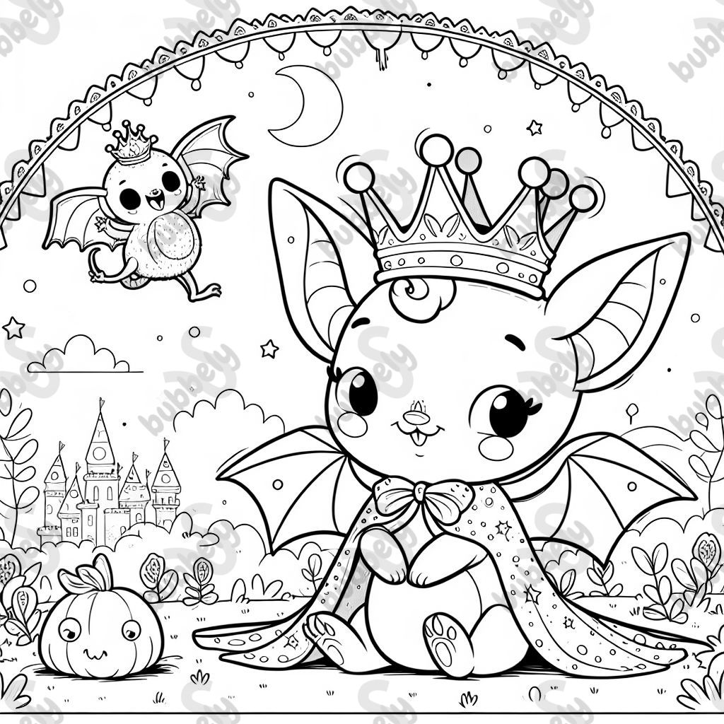 Fledermaus mit Krone