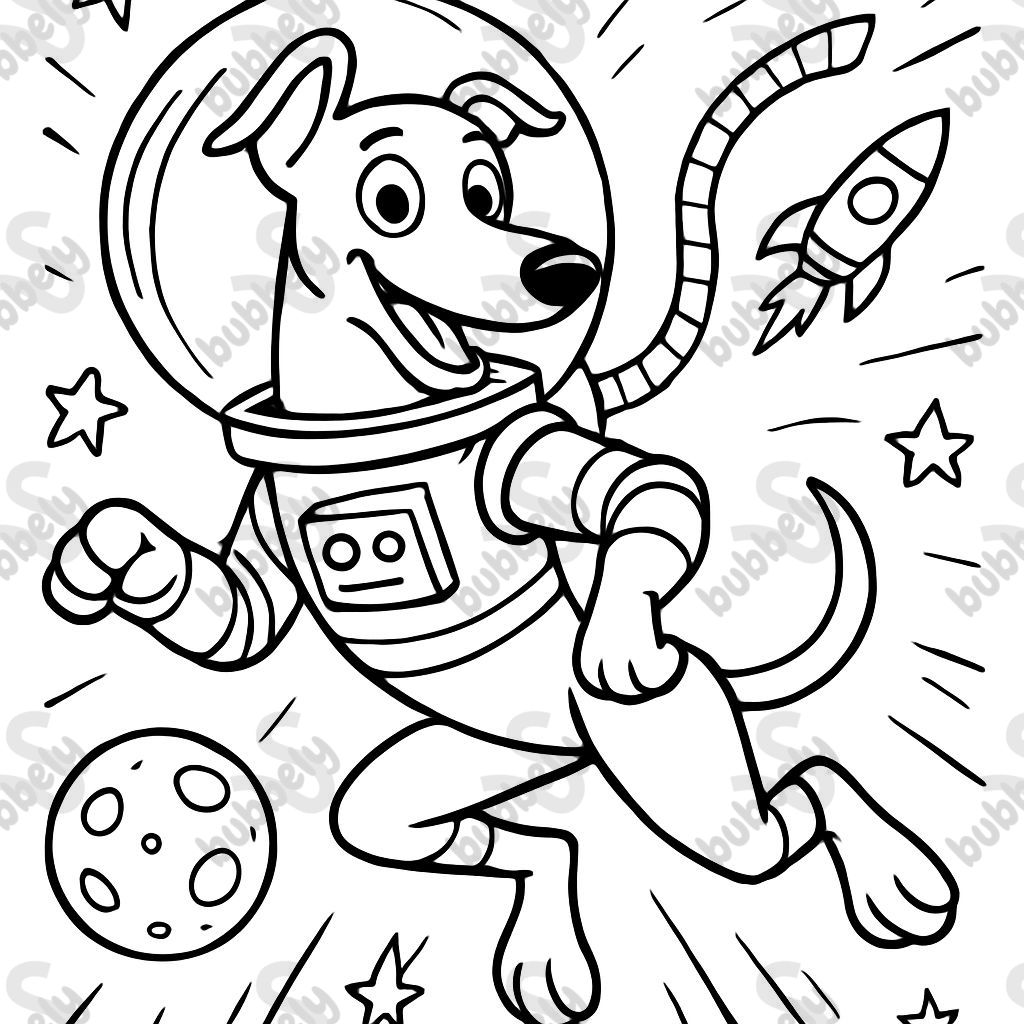 greyhound astronaut floating in space greyhound astronaut floating in space
