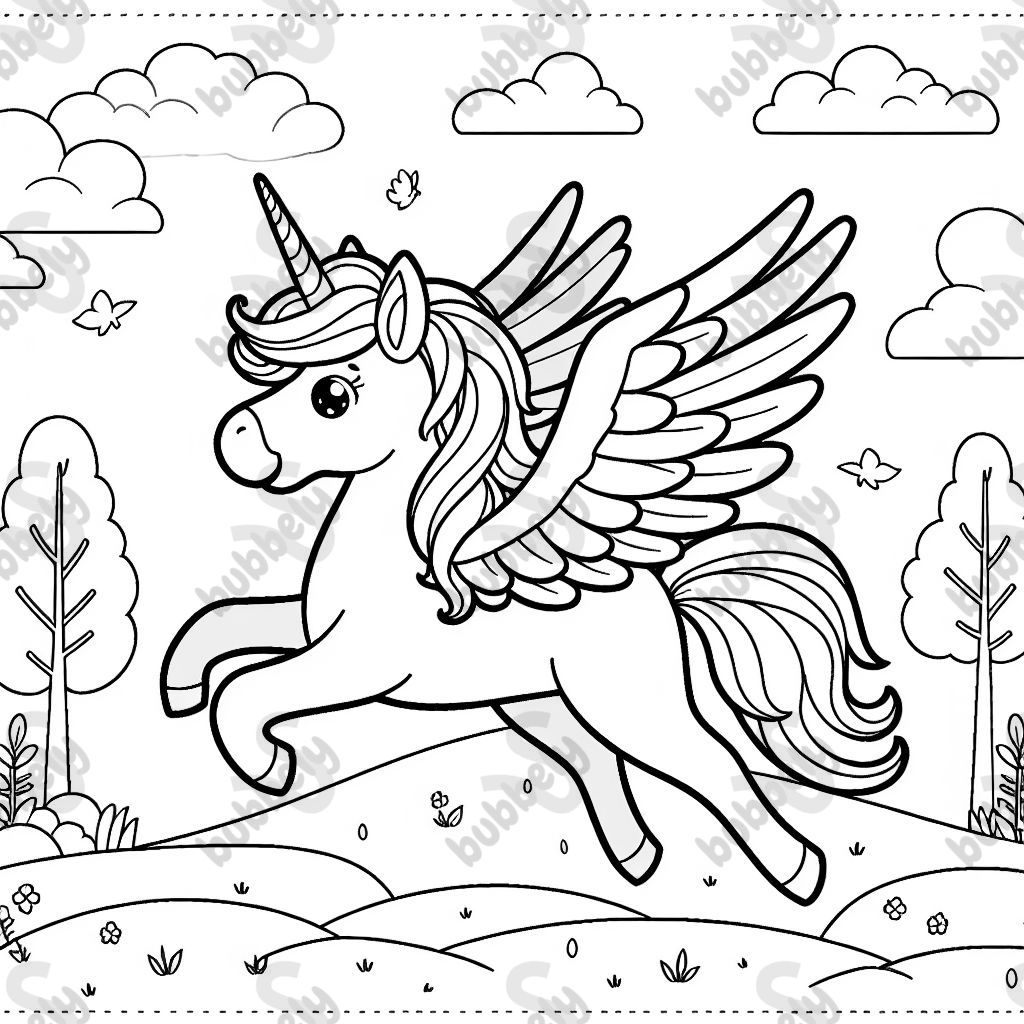 unicorn with wings