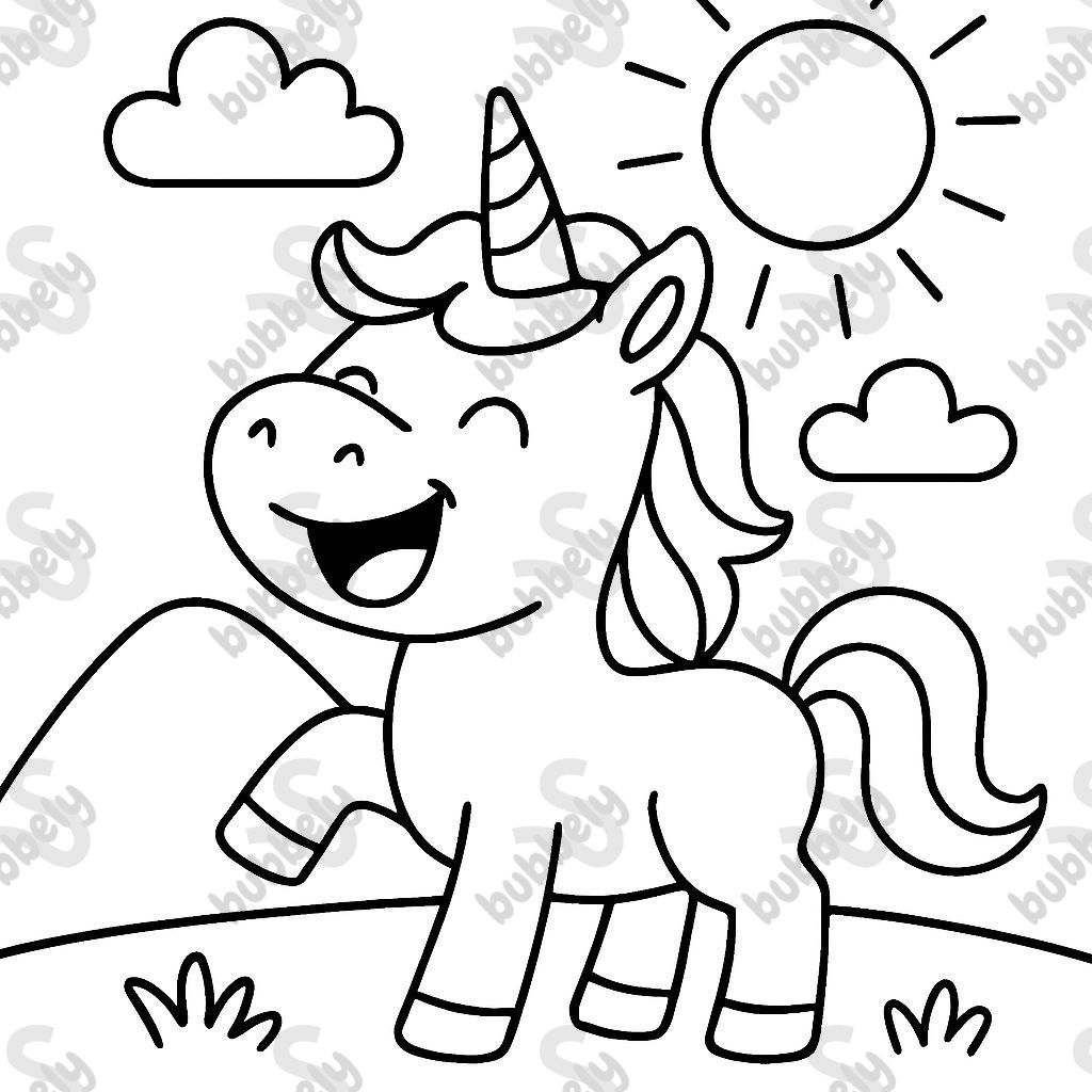 Unicorn laughing