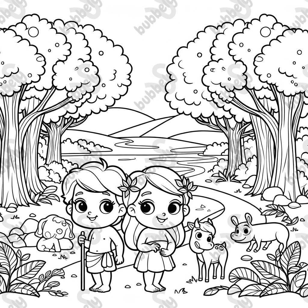 Adam and Eve in the Garden of Eden