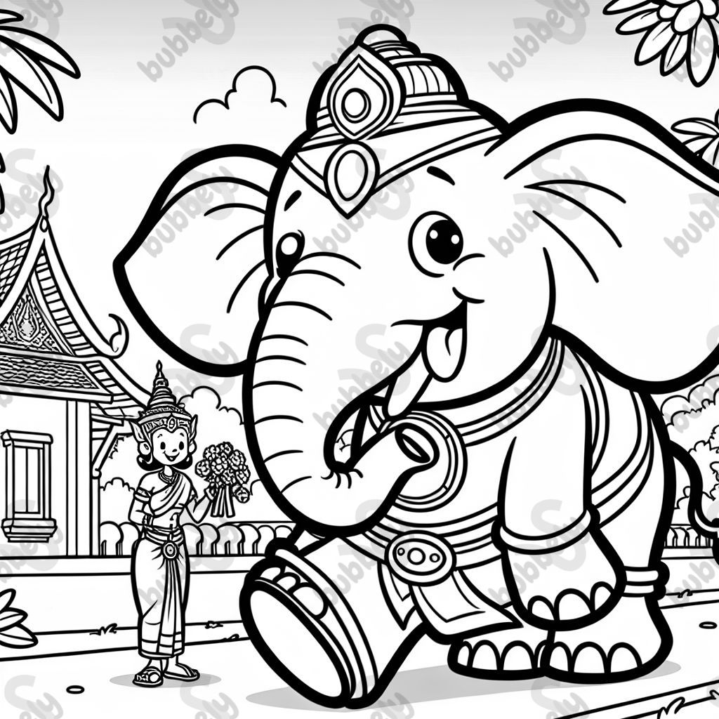 an elephant in Thailand