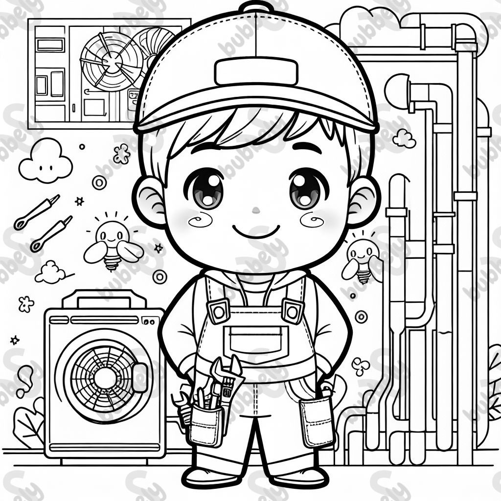 asian boy hvac repair