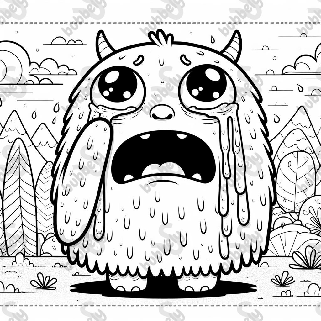 a crying monster