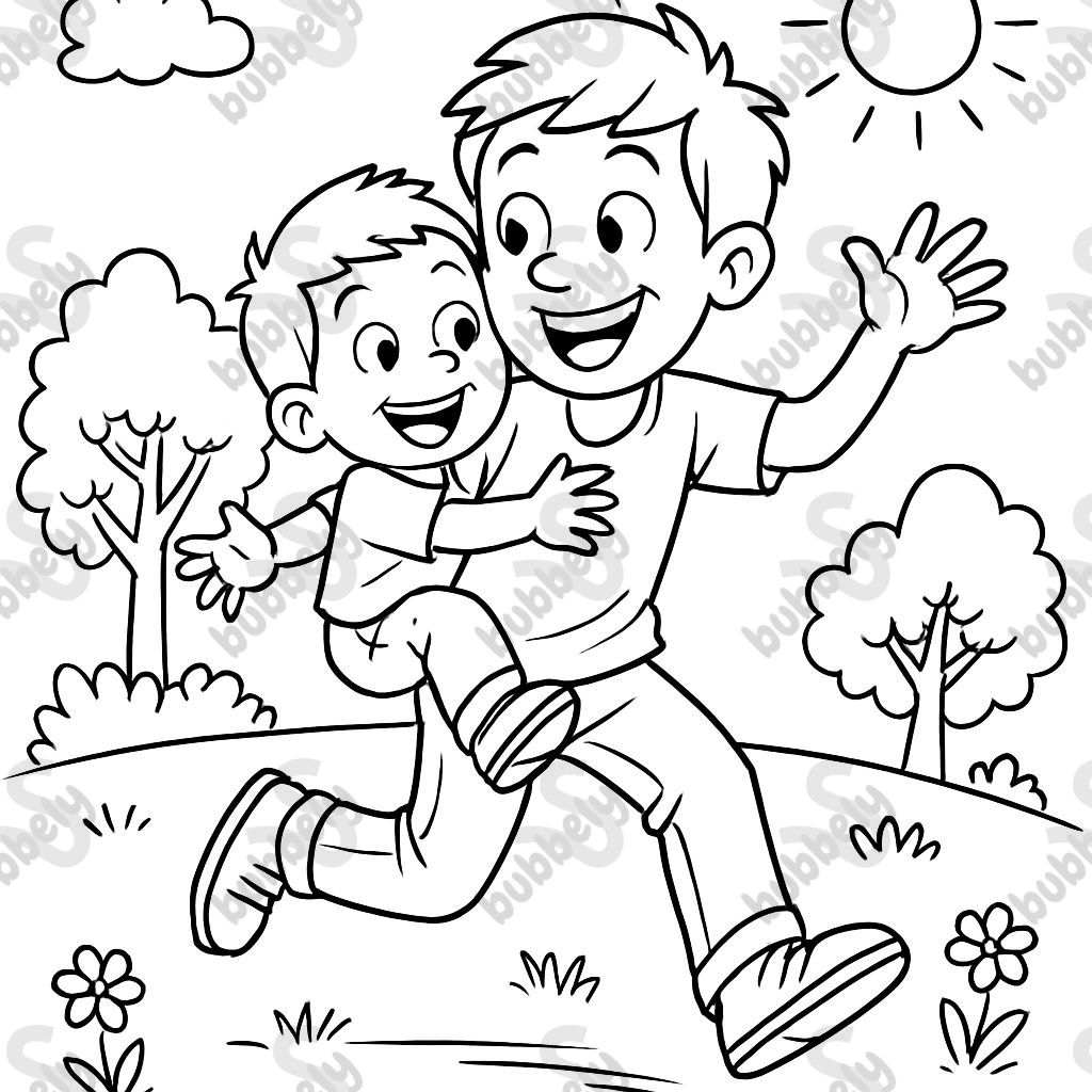 a little brother and his big brother