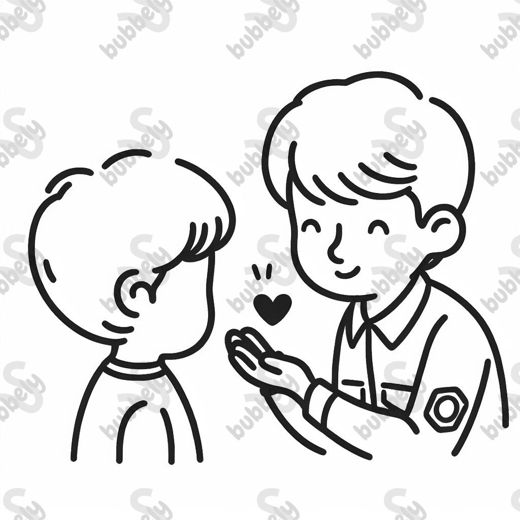 Person showing love toward someone