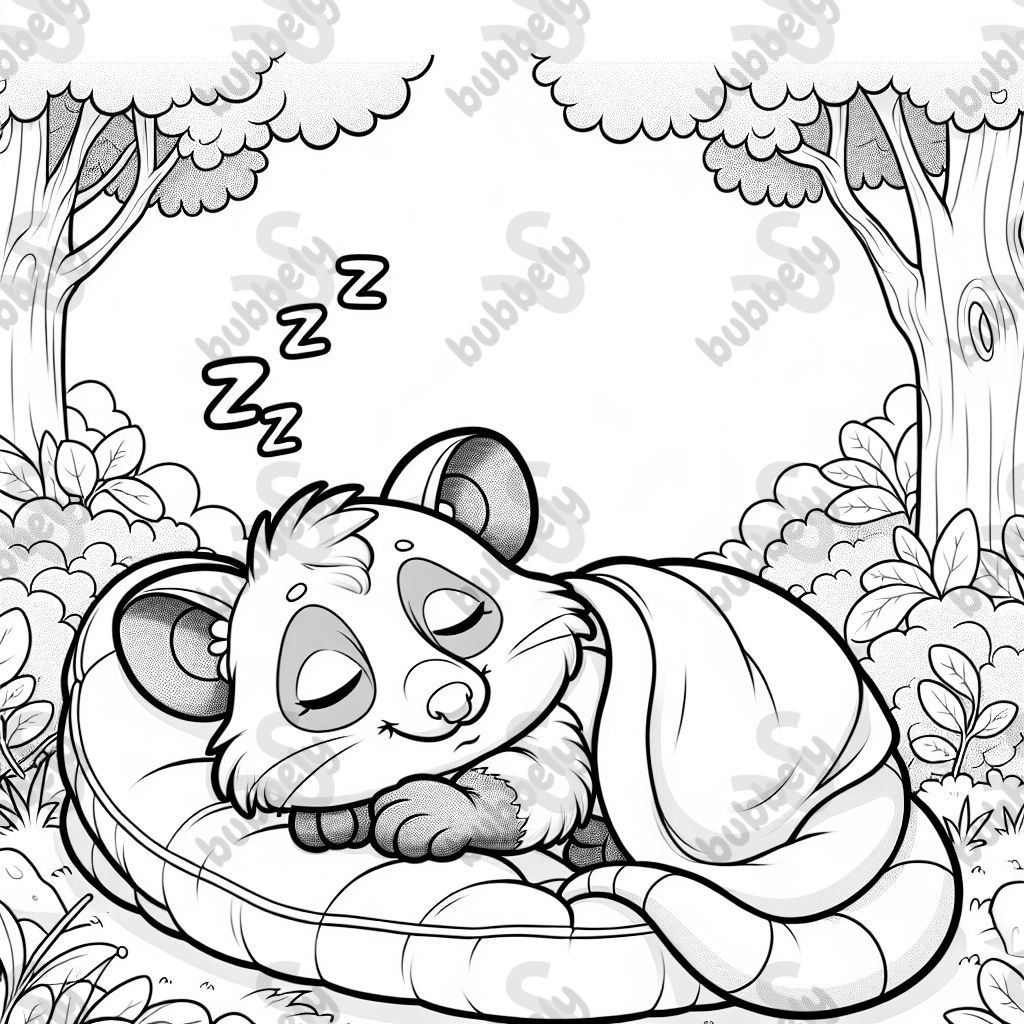 Opossum faisant le mort