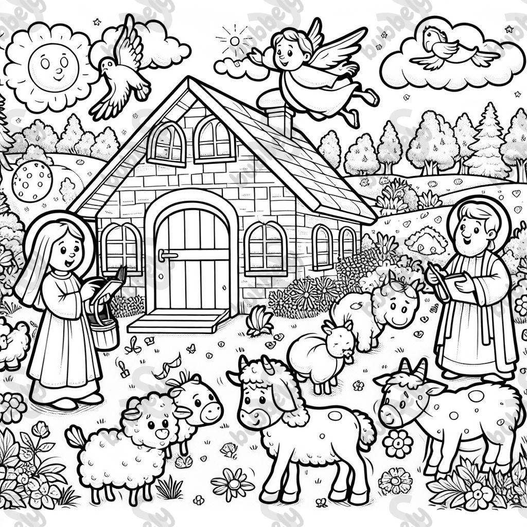 Christian coloring page