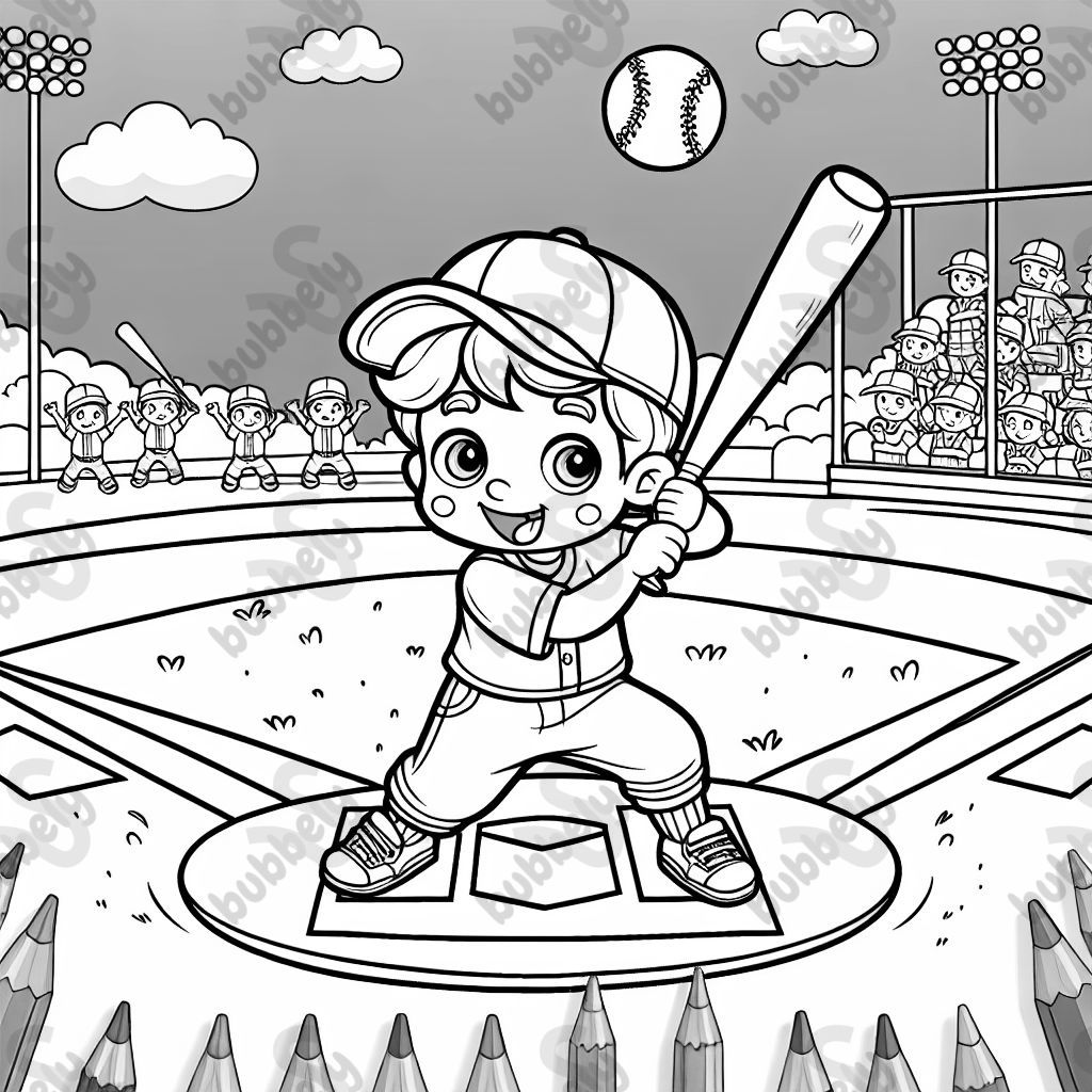 Boy playing baseball 