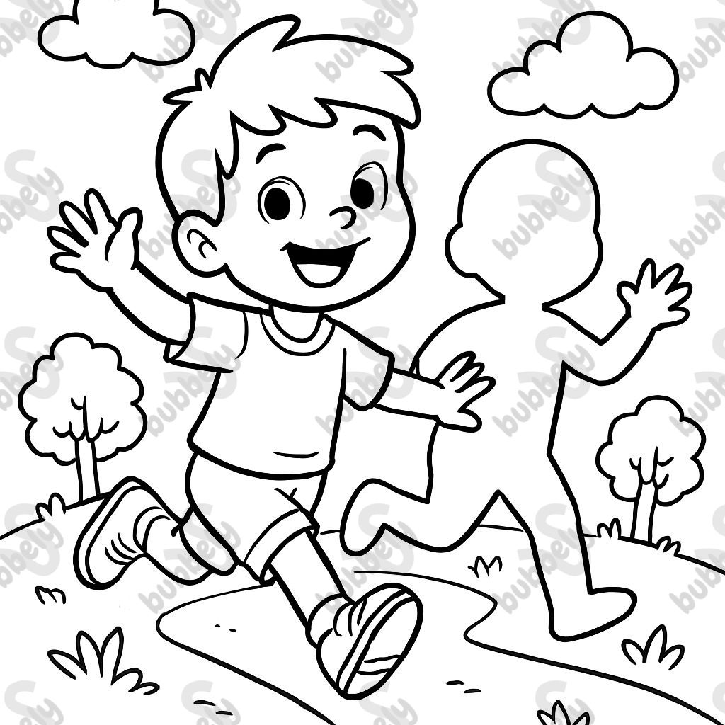 un enfant avec une ombre vide un enfant avec une ombre vide