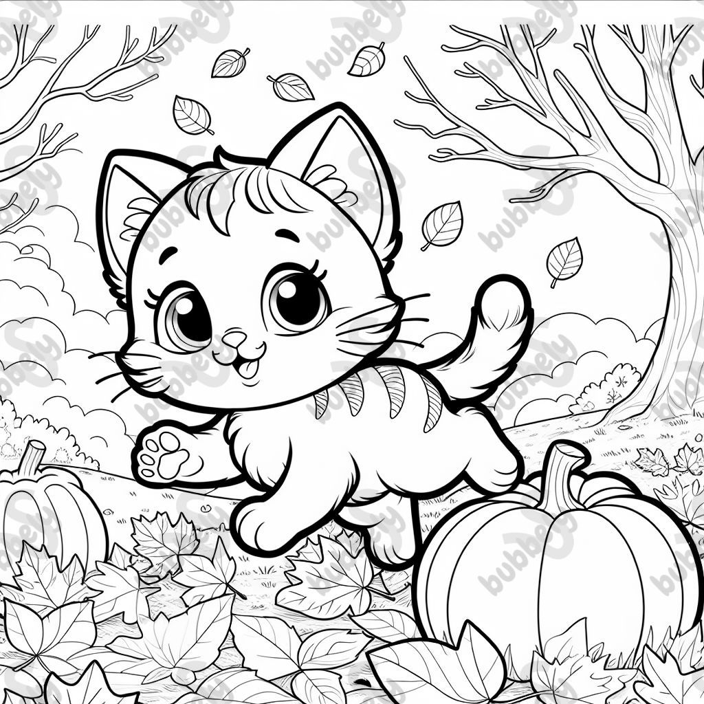fall kitty