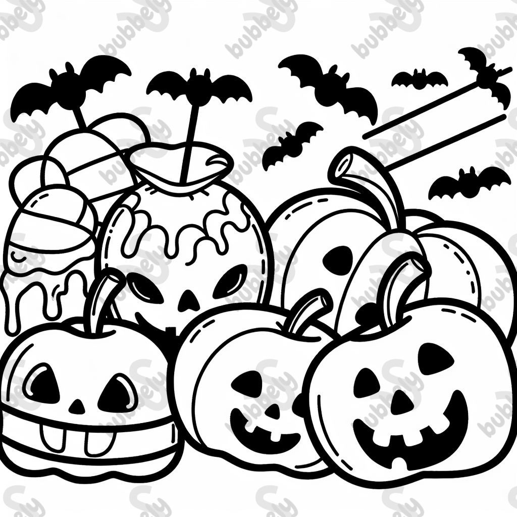 Halloween caramel apples