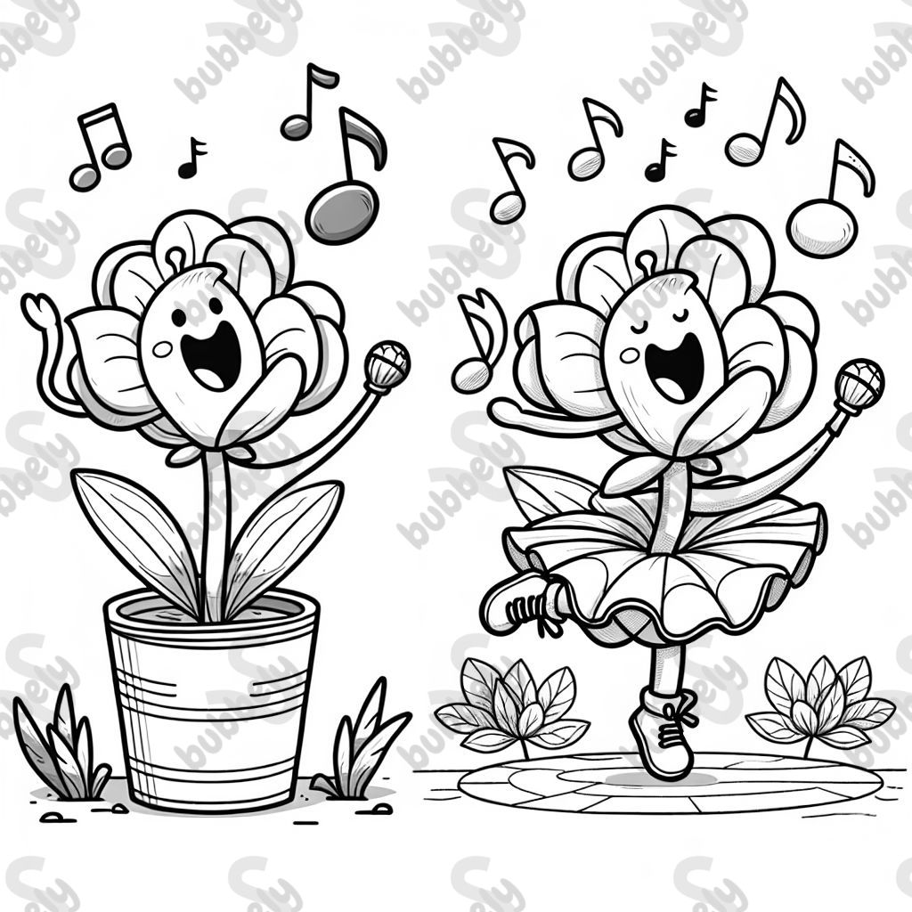 A FLOWER SINGING AND DOING BALLET