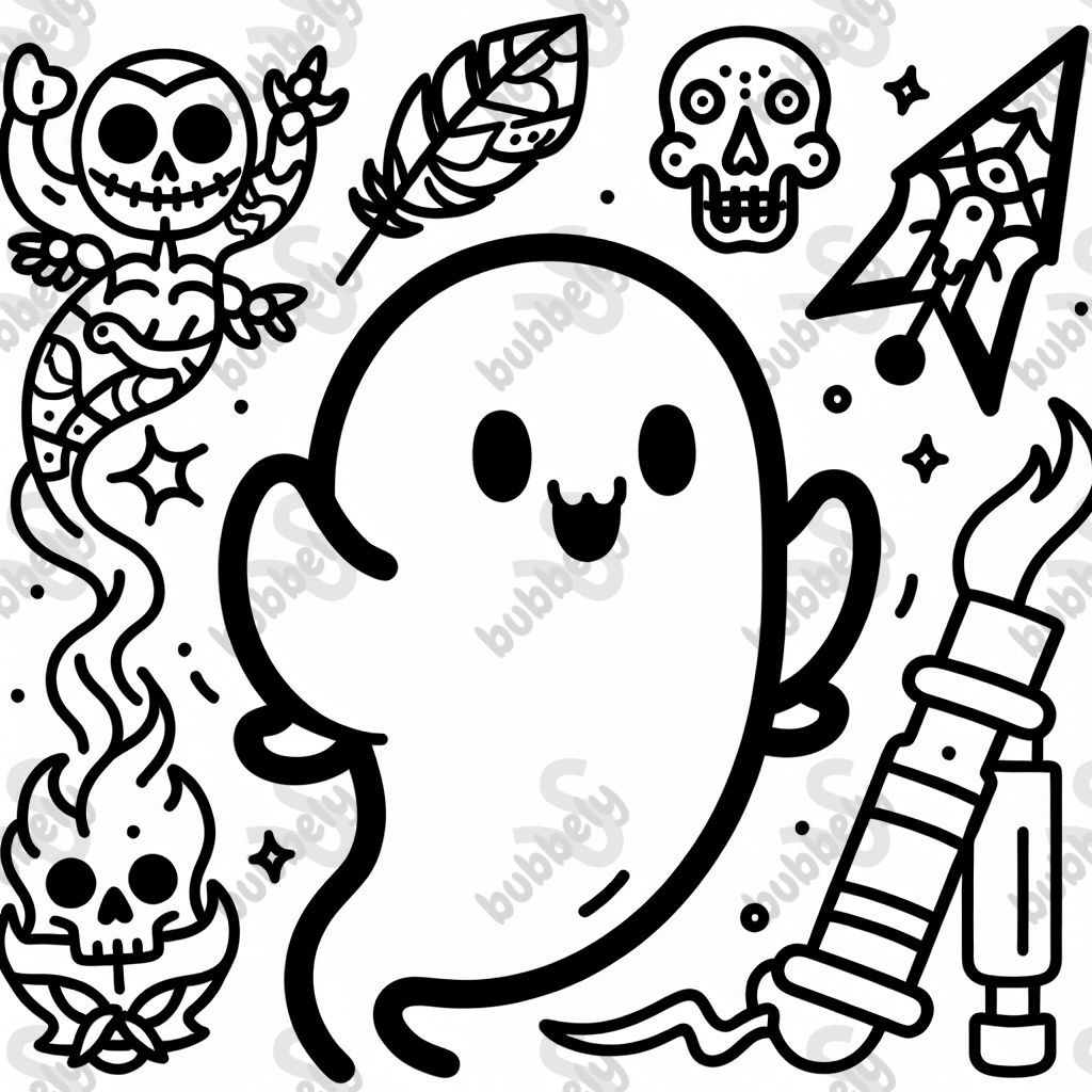 ghost tattoo design