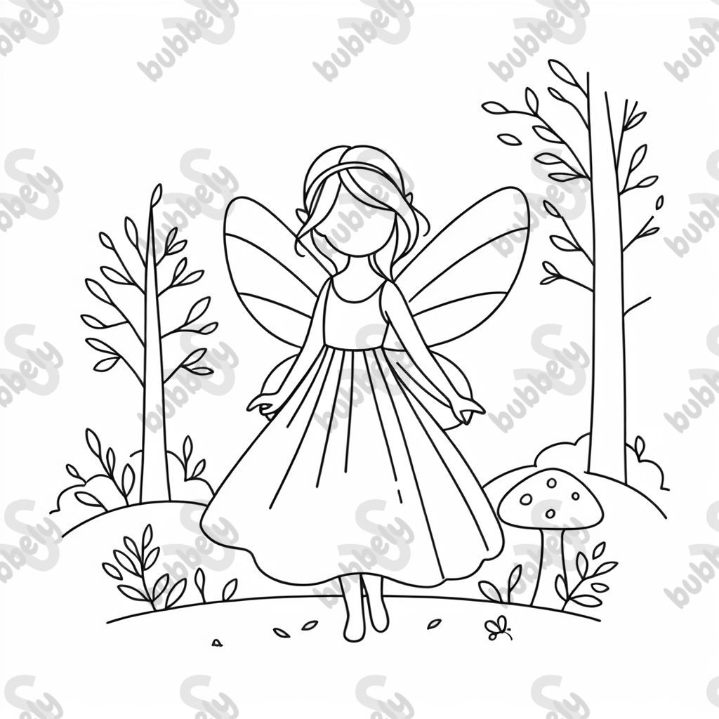 a fairy in a forest