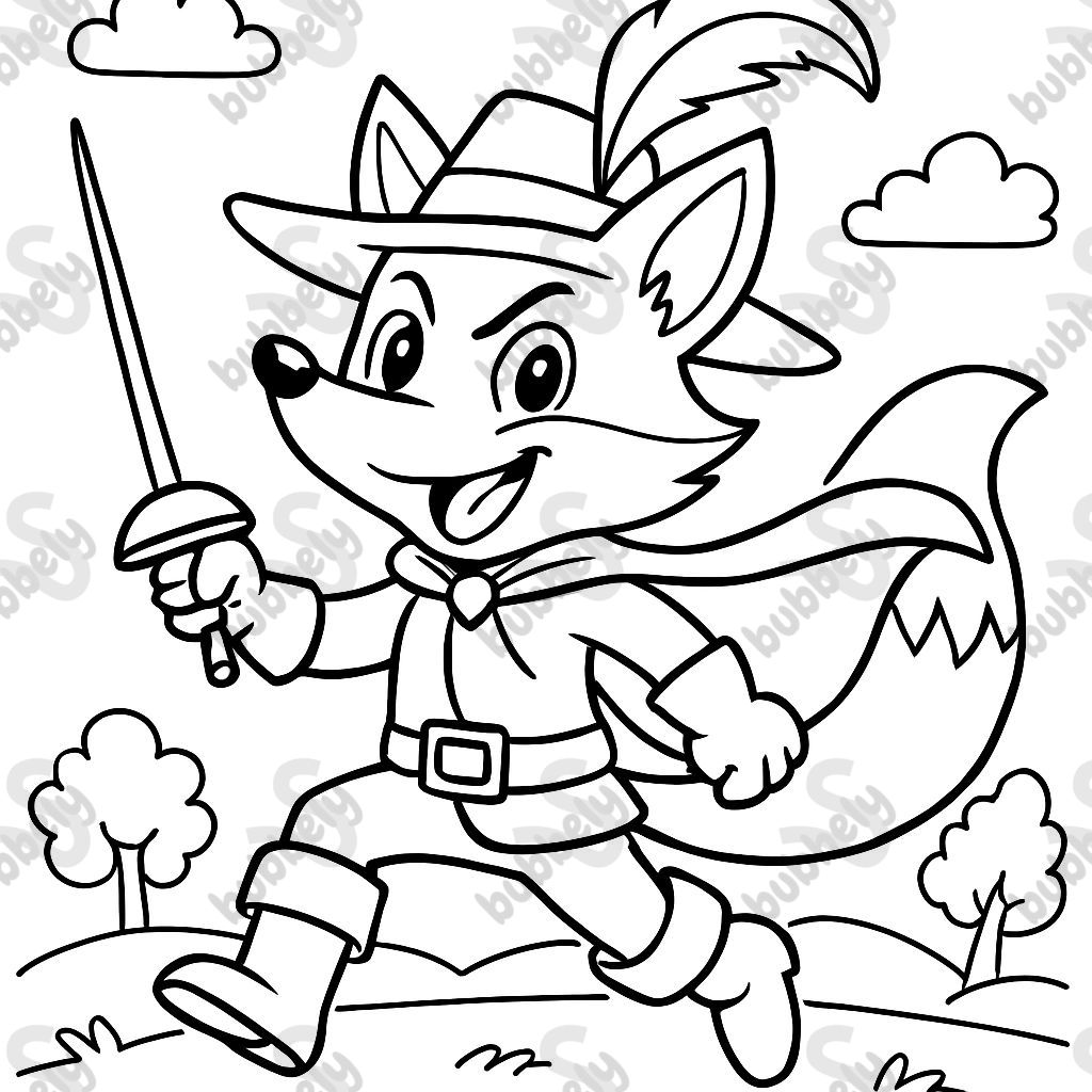 a swordsman fox