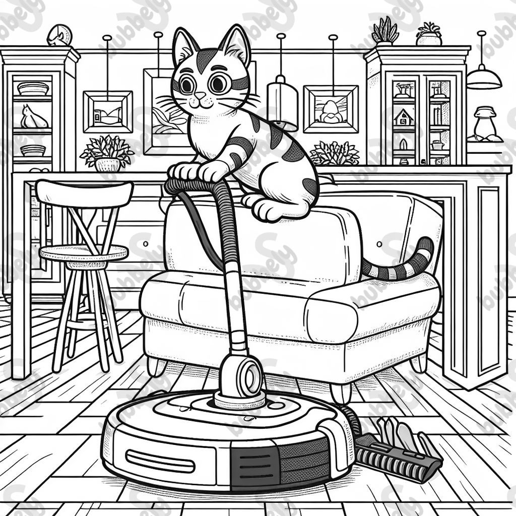 Cat on iRobot Cat on iRobot