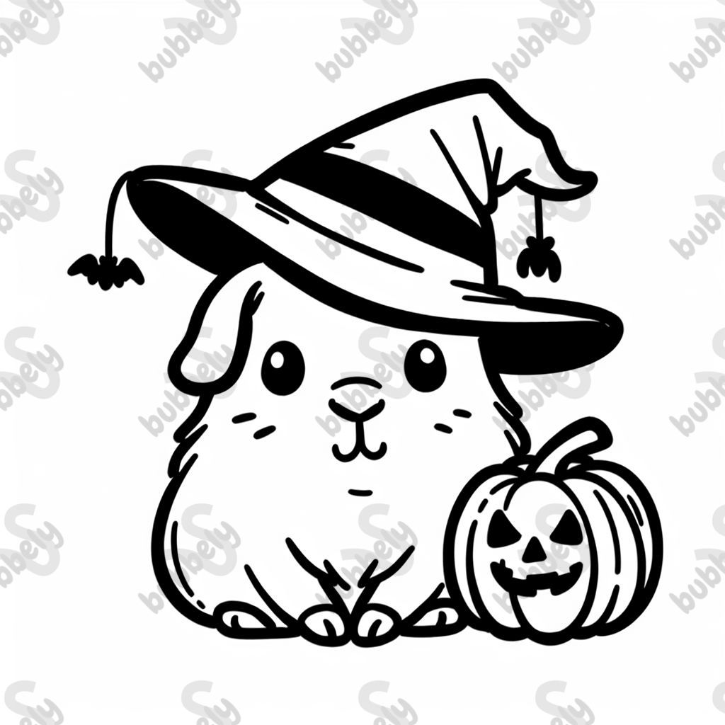 guinea pigs halloween themed