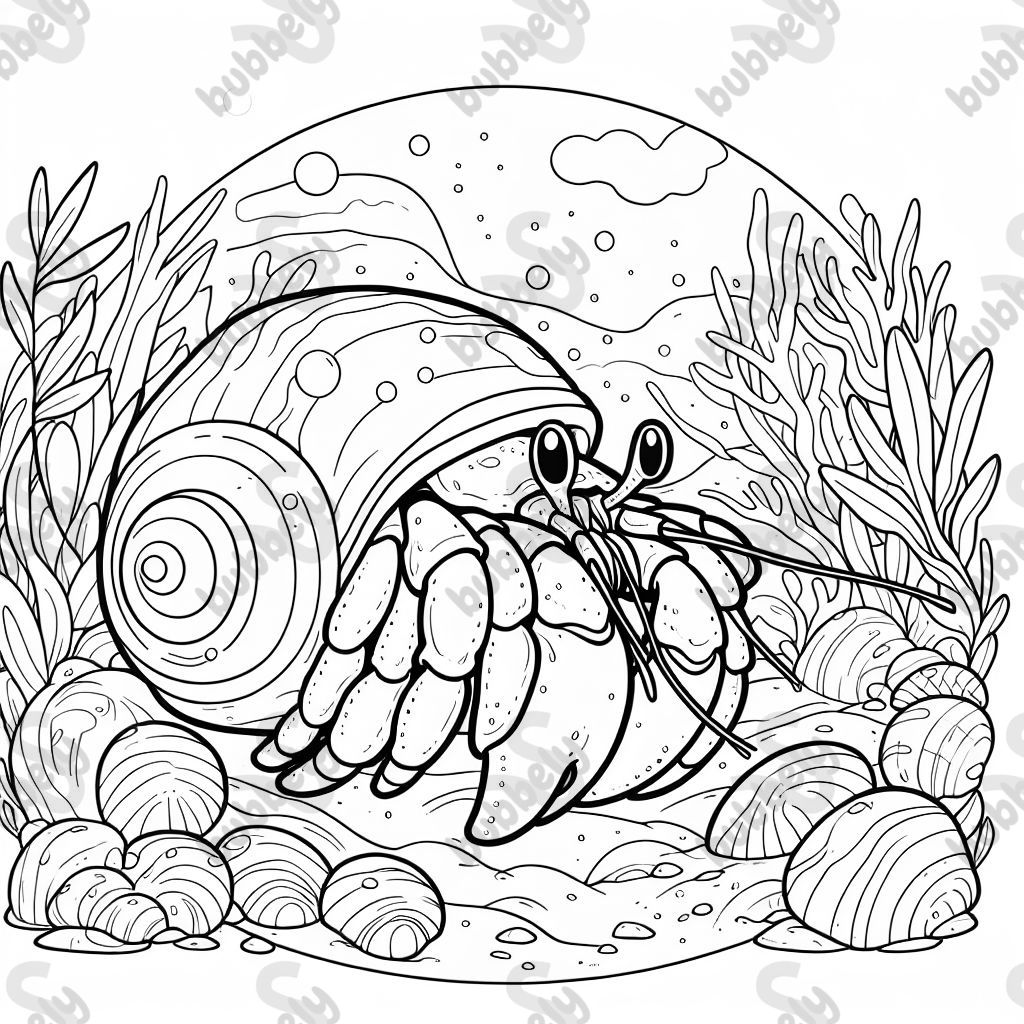 einen echten Einsiedlerkrebs