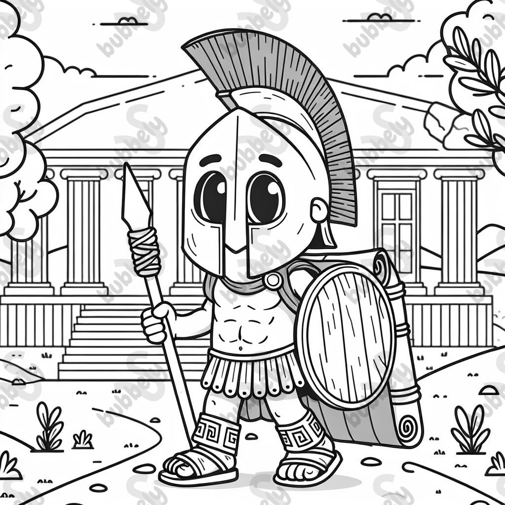 a spartan going to school