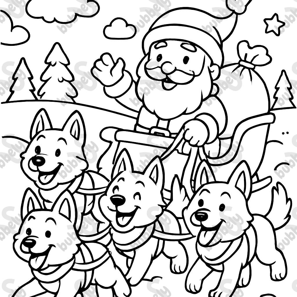 sled dog Santa Claus