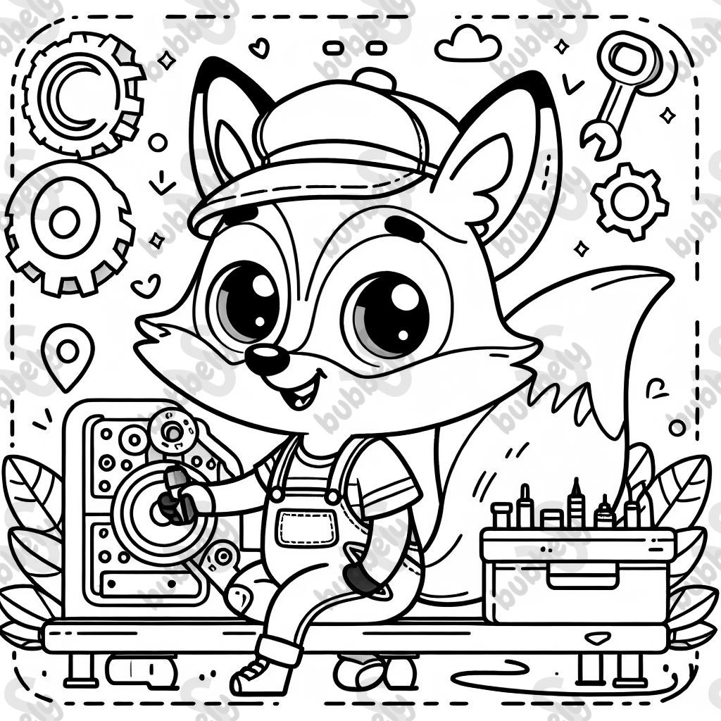 Süßer Fuchs un der Reparaturabteilung 