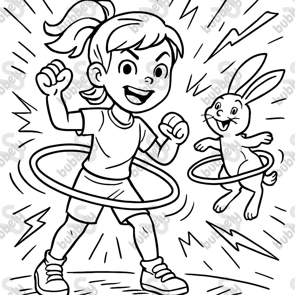 Cerceau de hula-hoop avec animal