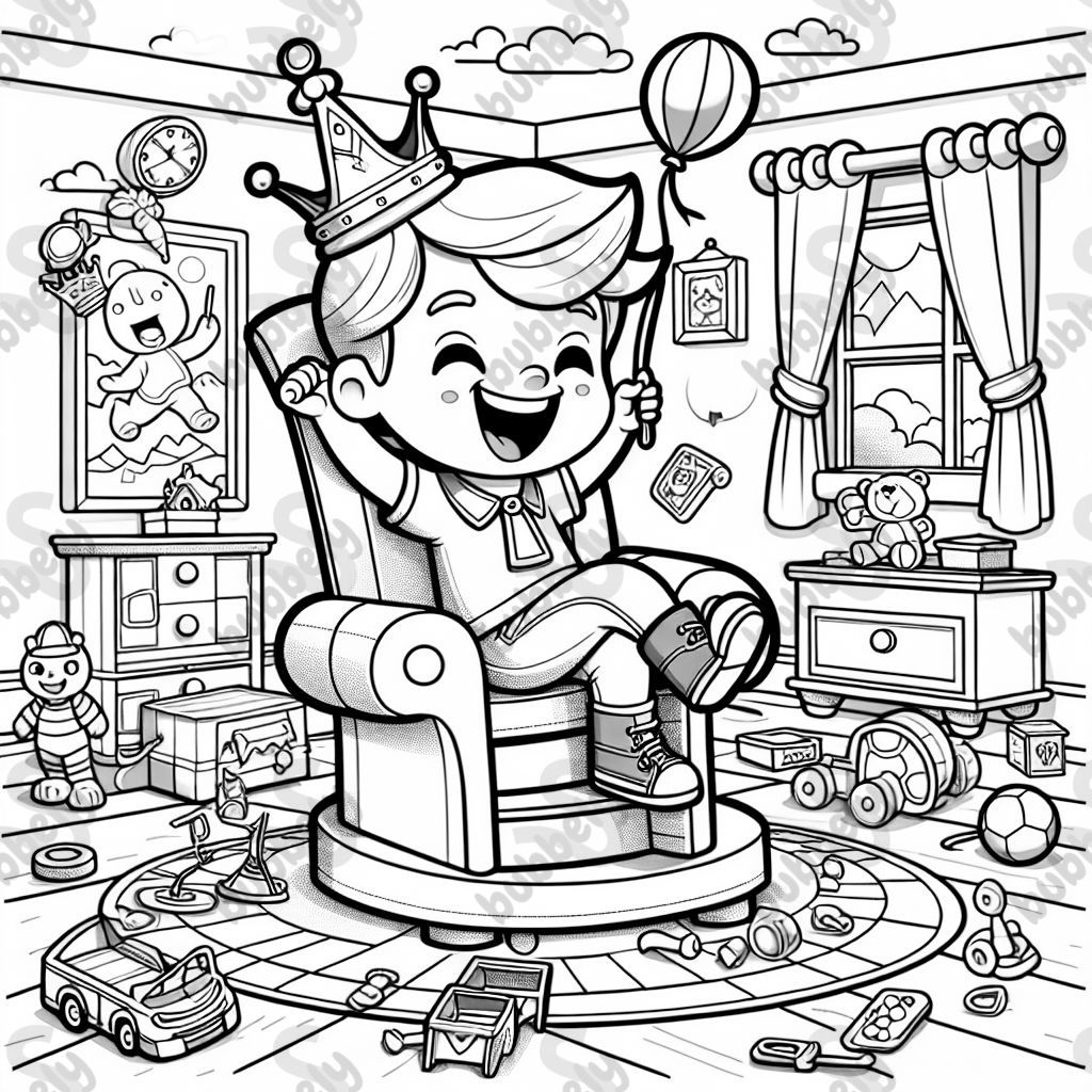 Shawn rules this playroom 