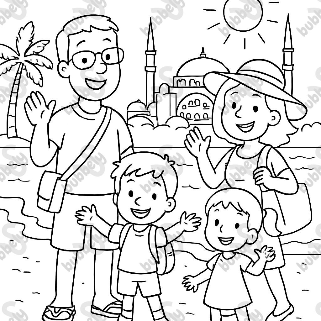 our family (mom, dad, Janko, and Marla) on vacation in Turkey