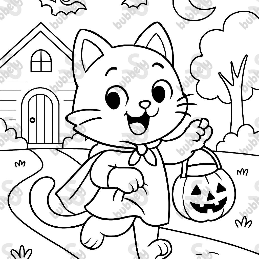 un chaton qui fait du porte-à-porte pour des friandises un chaton qui fait du porte-à-porte pour des friandises