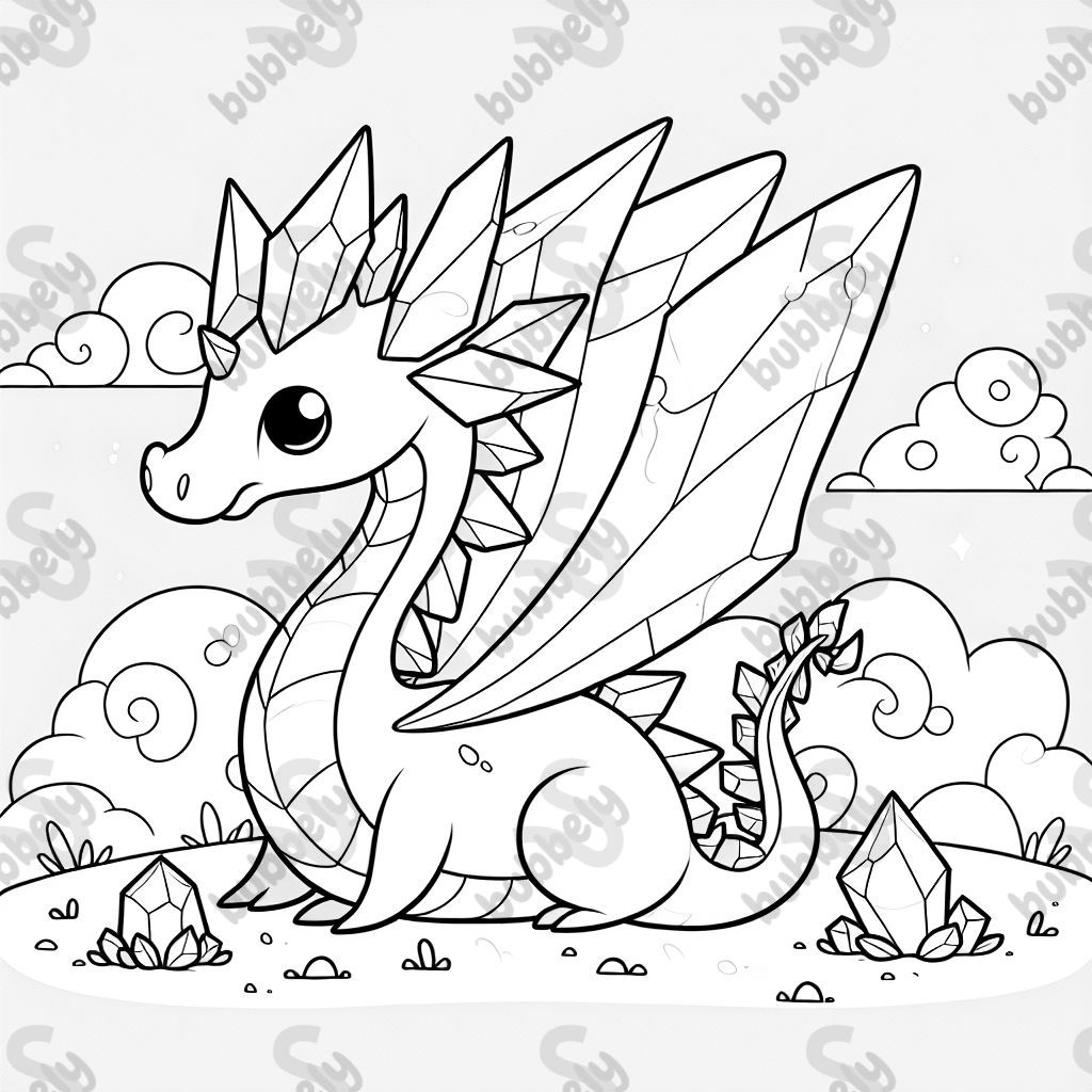 a crystal dragon