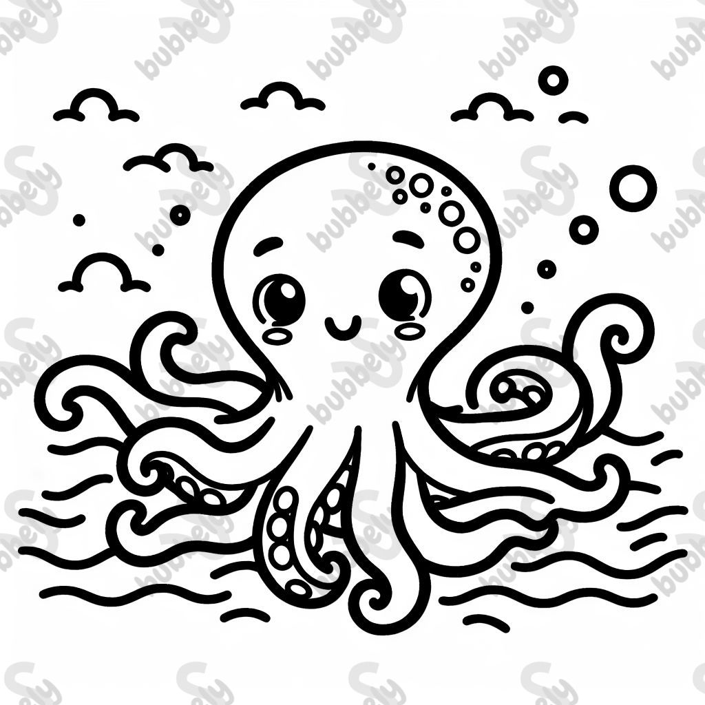 big octopus in the ocean