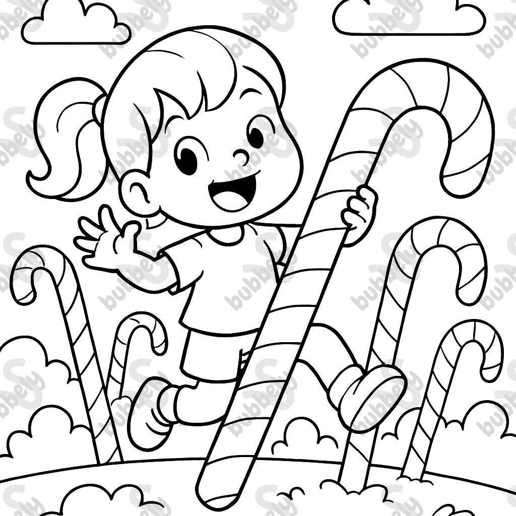 A forest of candy canes