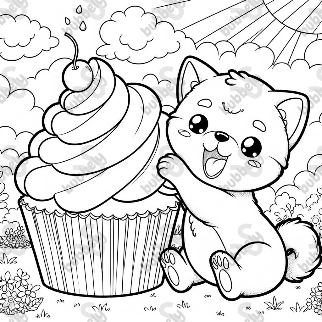 Cupcake shibu inu cute puppy 