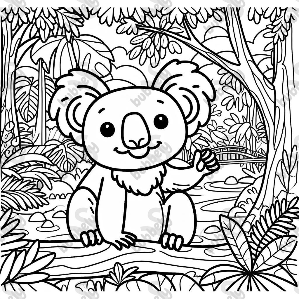 a koala in the amazon forest