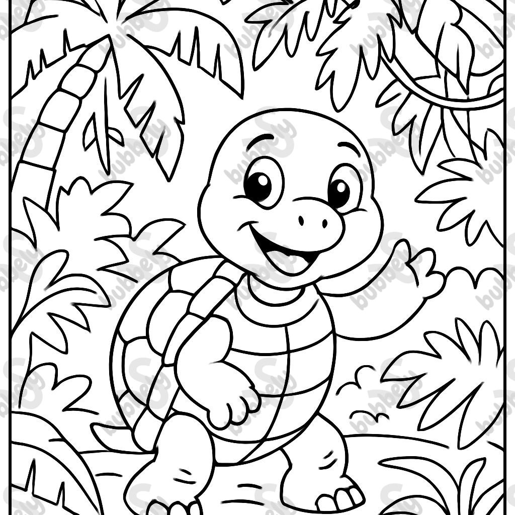 Tortue dans la Jungle