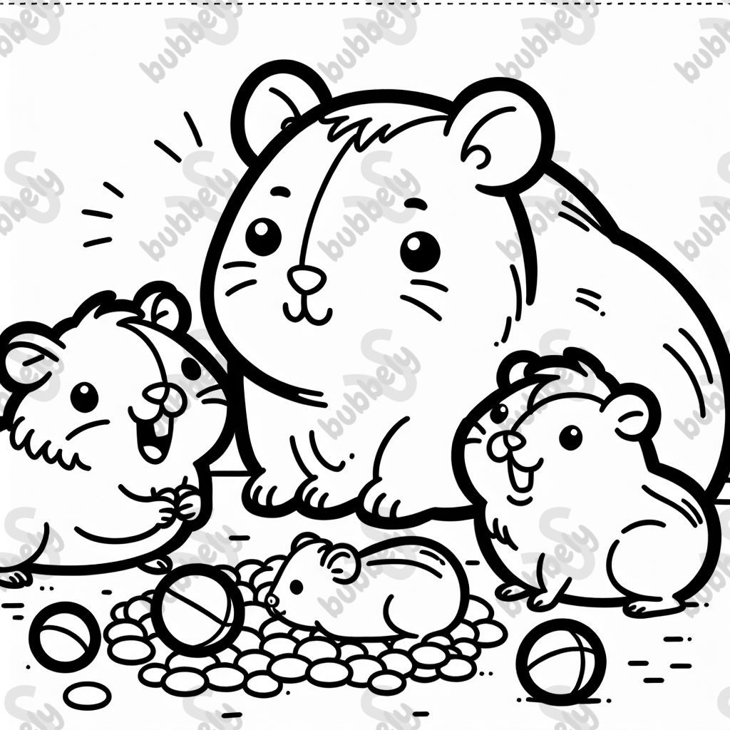 Meerschweinchen und Hamster