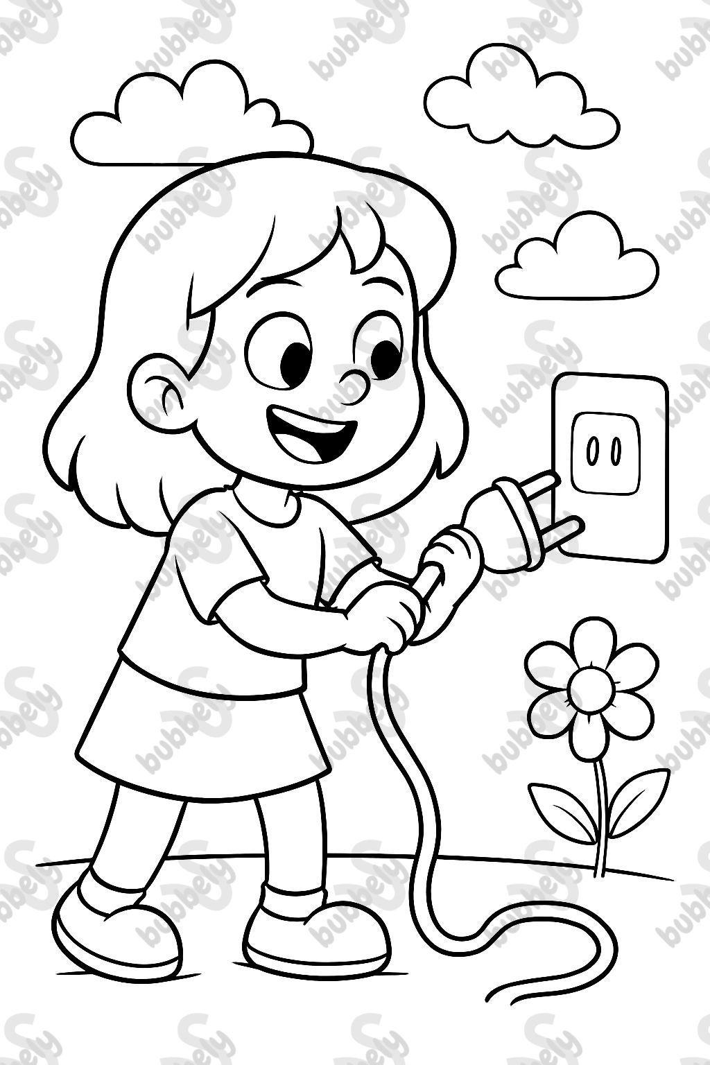 girl using a light socket responsibly girl using a light socket responsibly