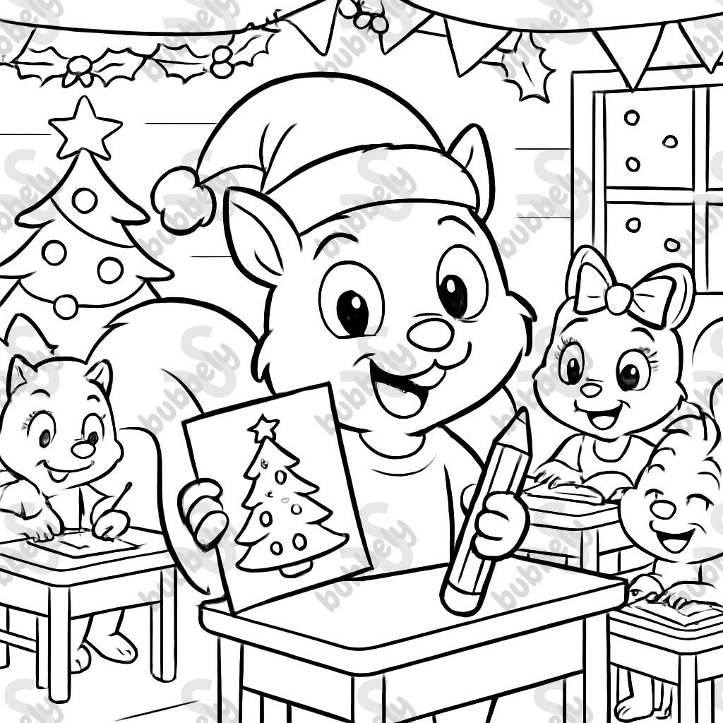 christmas squirrel classroom