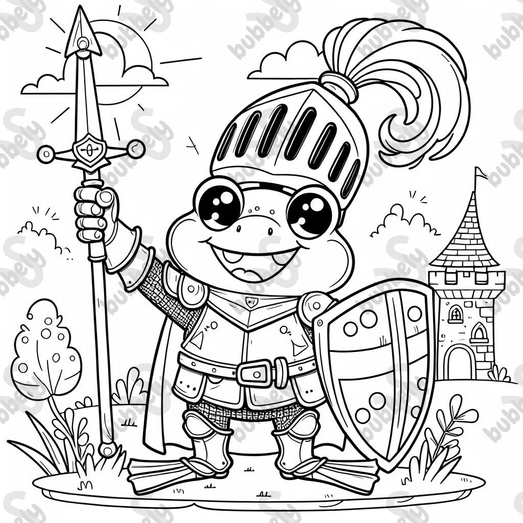 Frosch der ein ritter ist