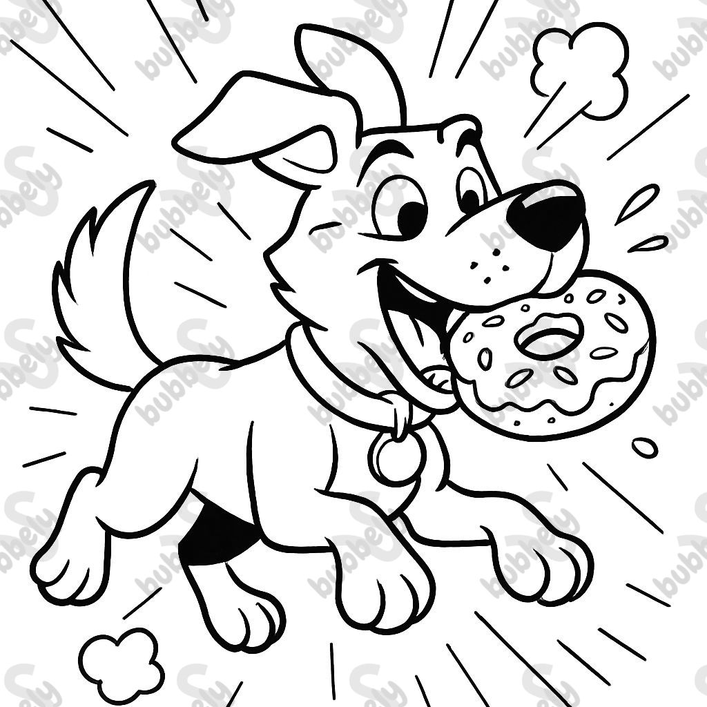 un chien mange un donut un chien mange un donut