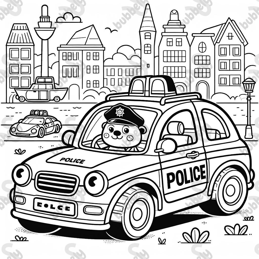 A German police car in Hamburg