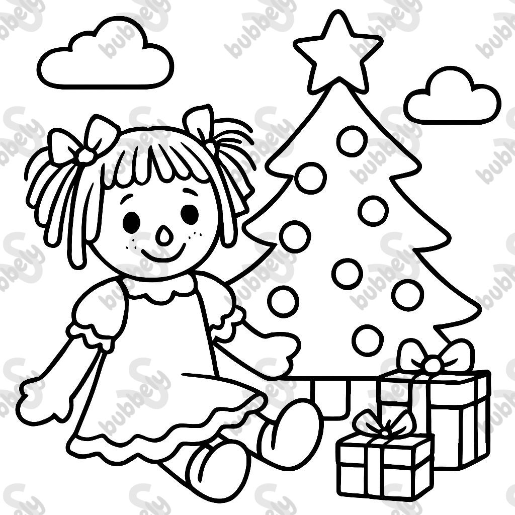 A Ragdoll next to the Christmas tree