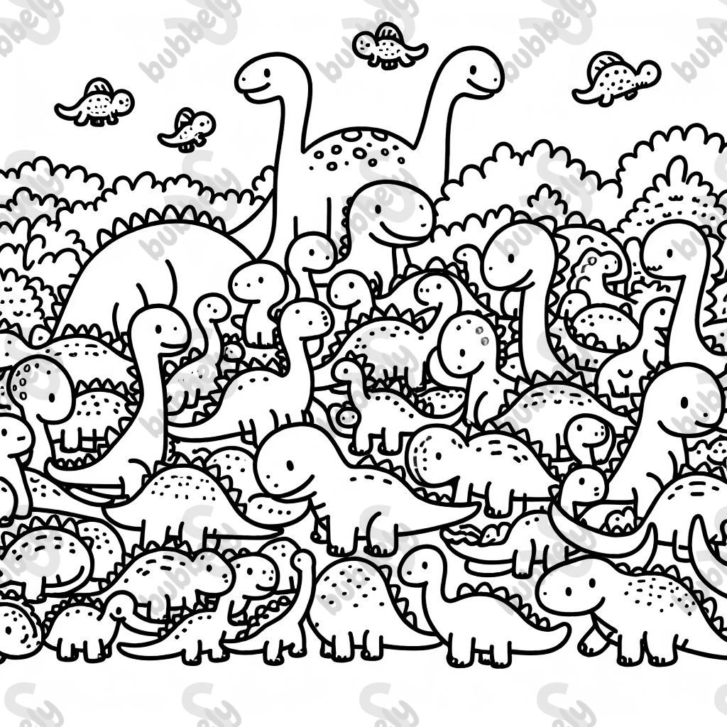 ganz viele kleine und große Dinios